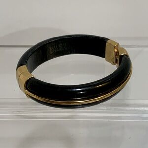 Black resin clamper brass bracelet Kara Ross Chicos